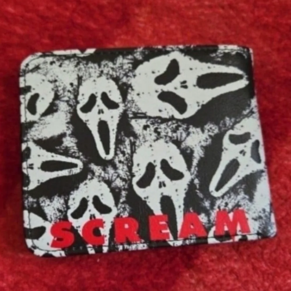 New scream ghostface Halloween horror leather wallet